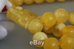 Amber tesbih 188. G 20.0mm 35 beads rosary 100% natural Baltic kahrman misbah