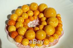 Ancient first class amber Baltic amber necklace 142 grams, NO IMPORT CUSTOMS TAX