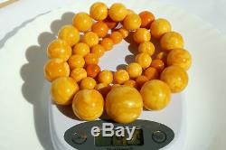 Ancient first class amber Baltic amber necklace 142 grams, NO IMPORT CUSTOMS TAX