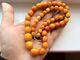Antique 100% Natural Genuine Baltic Amber Bead Necklace Yellow Egg Yolk 41.5gr