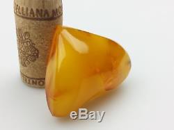 Antique 18.72 gr. Natural Butterscotch Egg Yolk Baltic Amber Pendant