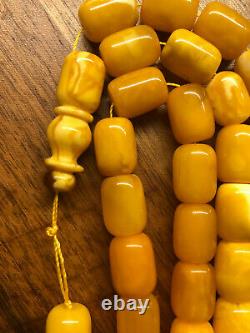 Antique Baltic Amber Butterscotch Rosary 100 % Natural 76.3 g