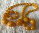 Antique Baltic Amber Necklace Butterscotch Egg Yolk Tested Graduated approx 34