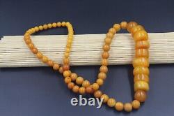 Antique Baltic Amber Necklace European Royal Amber Yellow Necklace Natural Amber