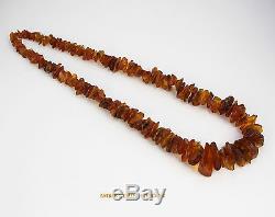 Antique Baltic German Natural Amber Necklace 154,2g A0612- RRP£1500