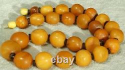 Antique Baltic Natural Amber Collectible Necklace 53 G Fedex Shipping