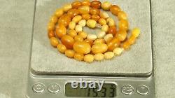 Antique Baltic Natural Amber Necklace 15 G Fedex Fast Worldwide Shipping