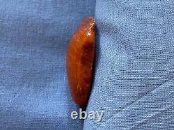 Antique Baltic Natural Amber Oval Round Form Stone 18.9g