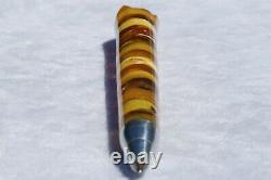 Antique Baltic Natural Amber Pen 18 Grams Authentic Old Amber Pen