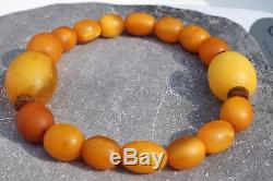 Antique Baltic natural amber hand bracelet 13 g. FEDEX EXTRA FAST SHIPPING