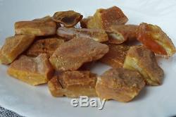 Antique Baltic natural amber raw stones 220 grams, color from 9-14 g. DHL SHIP