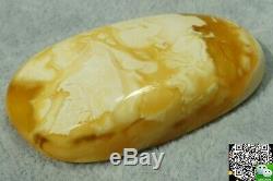 Antique Baltic natural amber white pendant 12 g DHL 4-5 DAYS WORLDWIDE SHIPPING