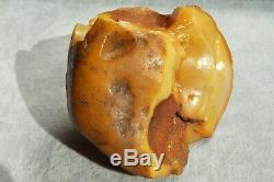 Antique Baltic natural honey color amber stone 196 grams. NO CUSTOMS IMPORT TAX