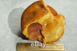 Antique Baltic natural honey color amber stone 196 grams. NO CUSTOMS IMPORT TAX