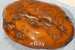 Antique Baltic natural huge, big and rare amber stone 873 grams
