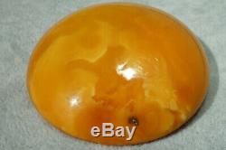 Antique Baltic states rare amber pendant 39 grams