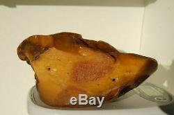 Antique Big Baltic natural amber stone 481 grams, big amber stone