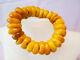 Antique Egg Yolk Baltic Natural Amber Bracelet 62.3gm. Bernstein Ambre