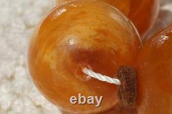 Antique German rare pressed baltic amber necklace 72 g FEDEX EXTRA FAST SHIPPING