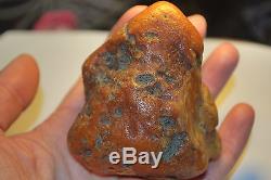 Antique Natural Amber 97 gms Egg Yolk Baltic Bead Butterscotch
