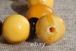Antique Natural Authentic Baltic Amber Yellow White Color Bracelet 10 Grams