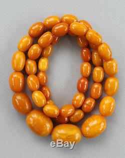 Antique Natural Baltic AMBER NECKLACE 65.5 grams
