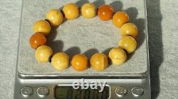 Antique Natural Baltic Amber Bracelet Honey White High Class Color From Europe