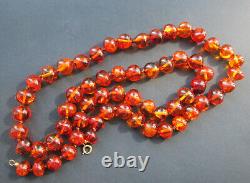 Antique Natural Baltic Amber Necklace 60g