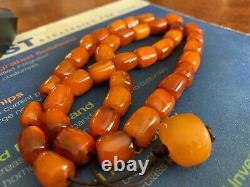 Antique Natural Baltic Amber Prayer Beads 39g Tibetan Islamic Rosary