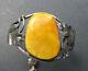 Antique Natural Baltic Amber Silver 830 Bracelet 33g