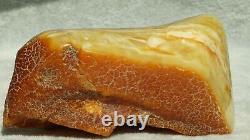 Antique Natural Baltic Amber Stone 77 G White Lines High Class Beautiful Colour