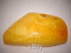 Antique Natural Baltic Egg Yolk Butterscotch Amber 154 Grams