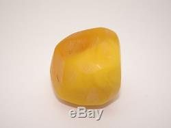 Antique Natural Baltic Egg Yolk Butterscotch Amber 24.9 Grams