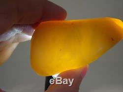 Antique Natural Baltic Egg Yolk Butterscotch Amber 48.3 Grams
