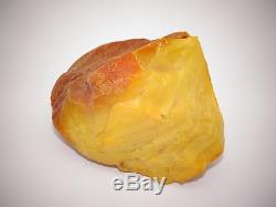 Antique Natural Baltic Egg Yolk Butterscotch Amber 90.7 Grams