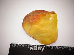 Antique Natural Baltic Egg Yolk Butterscotch Amber 90.7 Grams