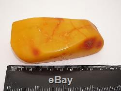 Antique Natural Baltic Egg Yolk Butterscotch Amber 92.7 Grams