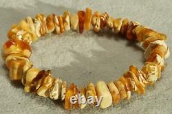 Antique Natural Baltic High Color Class Amber Bracelet 11 Grams