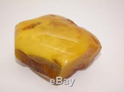 Antique Natural Egg Yolk Butterscotch Baltic Amber