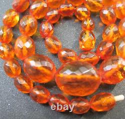 Antique Natural Germany Konigsberg Baltic Amber Necklace 23.1g