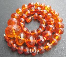 Antique Natural Germany Konigsberg Baltic Amber Necklace 42.4g