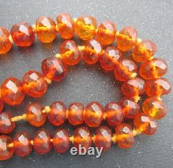 Antique Natural Germany Konigsberg Baltic Amber Necklace 42.4g