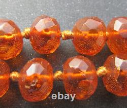 Antique Natural Germany Konigsberg Baltic Amber Necklace 46.6g