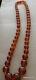 Antique Natural cognac Baltic Amber Round Beads Necklace 71 grams #55cog