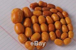Antique Old Baltic Natural Amber Necklace Old beads 67.27 gr /Baltic Amber Beads