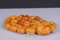Antique Old Baltic Natural Amber Necklace Old beads 67.27 gr /Baltic Amber Beads