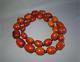 Antique Old TOP QUALITY LARGE NATURAL BALTIC BUTTERSCOTCH AMBER BEADS TOP COLOUR