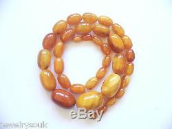 Antique Vintage Natural Baltic Amber Beaded Necklace