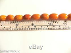 Antique Vintage Natural Baltic Amber Beaded Necklace