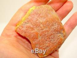 Antique Vintage Natural Baltic Egg Yolk Butterscotch Amber 47.2 Grams